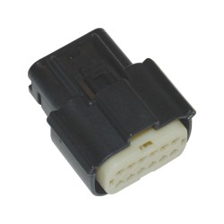 12-Position Molex MX-150 Series Female Connector Black