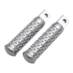 Dimpled Foot Pegs Rider Pegs Chrome