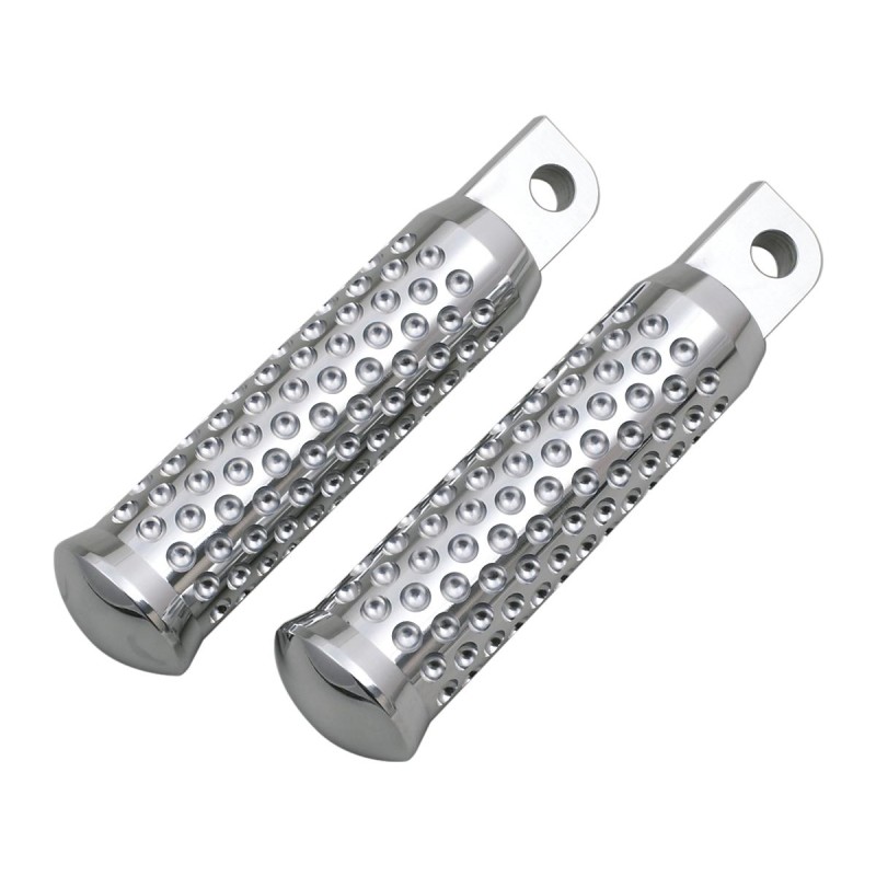 Dimpled Foot Pegs Rider Pegs Chrome