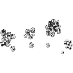 Dome Lifter Block Bolt Cover Set Chrome