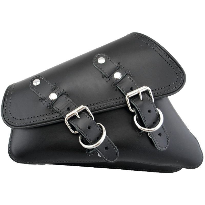 Solo Swing Arm Saddle Bag Black Left