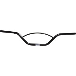 1" Cross Road Solo Handlebar Black Powder Coated 1"