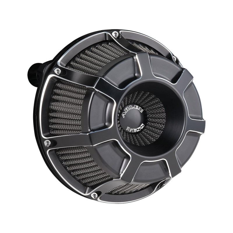 Beveled Inverted Series Air Cleaner Black Anodized