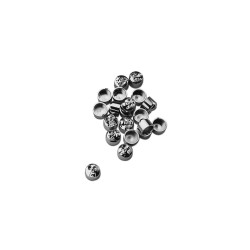 Skull Bolt Cover Set 1/4" Chrome
