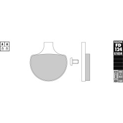 Semi Metal G1054 Brake Pad