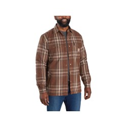 Relaxed Fit Heavyweight Flannel Sherpa-Lined Shirt Jac