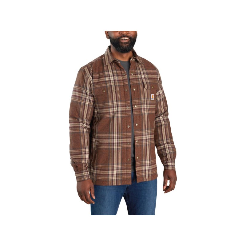 Relaxed Fit Heavyweight Flannel Sherpa-Lined Shirt Jac