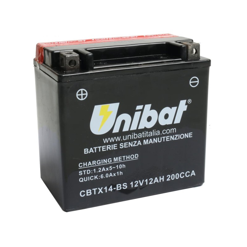 Maintance Free Series CBTX14-BS Batterie Dry Battery with Acid Pack AGM, 200 A, 12.0 Ah