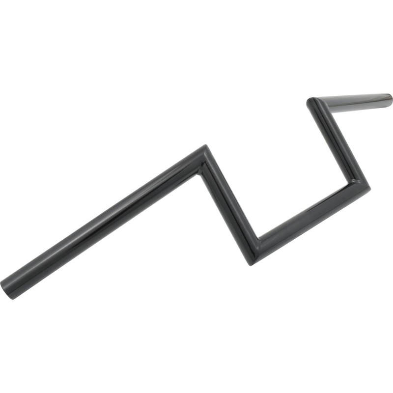 60s Wide Style 6 Handlebar Black Powder Coated 1"