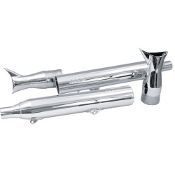 Fishtail Slip-On Muffler Chrome