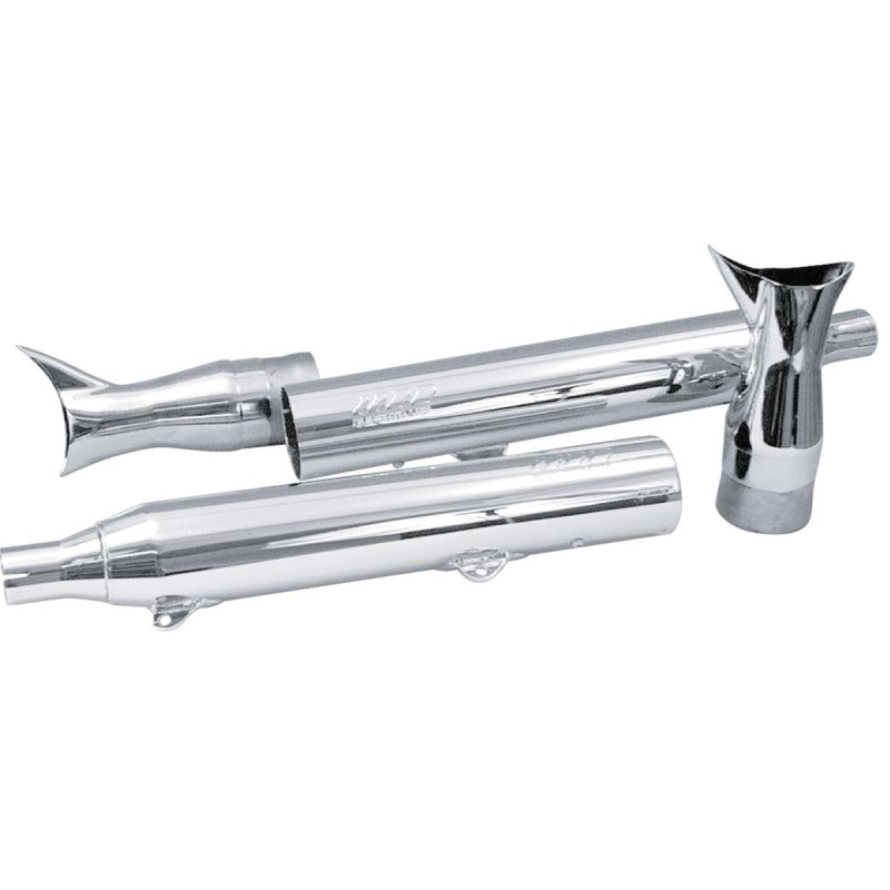 Fishtail Slip-On Muffler Chrome