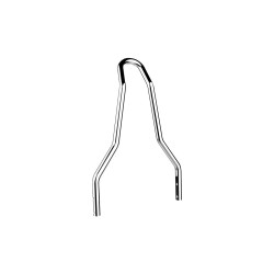 Round Sissy Bar Upright Width: 8,75", Height 13,93" Chrome