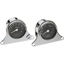 MINI TACH KT ALL 12V HARLEY'S Single Instrument Gauge Kit