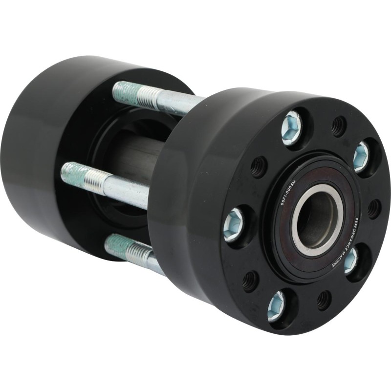 Rear Wheel Hub Black Non-ABS Dual Flange