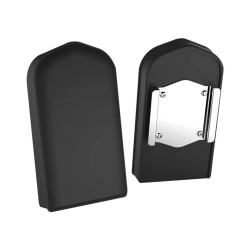 Lowboy Upright Sissy Bar Pad Plain Black Vinyl