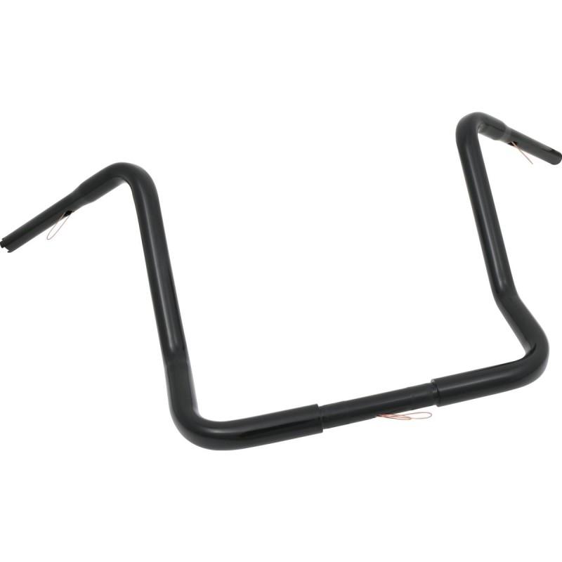 17 Dresser Ape Hanger Handlebar Black Powder Coated 1 1/4" Throttle By Wire