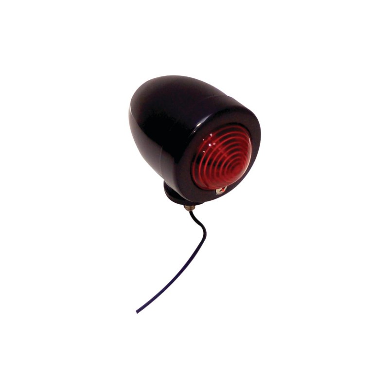 Custom Bullet Marker Light Single filament bulb Black Red