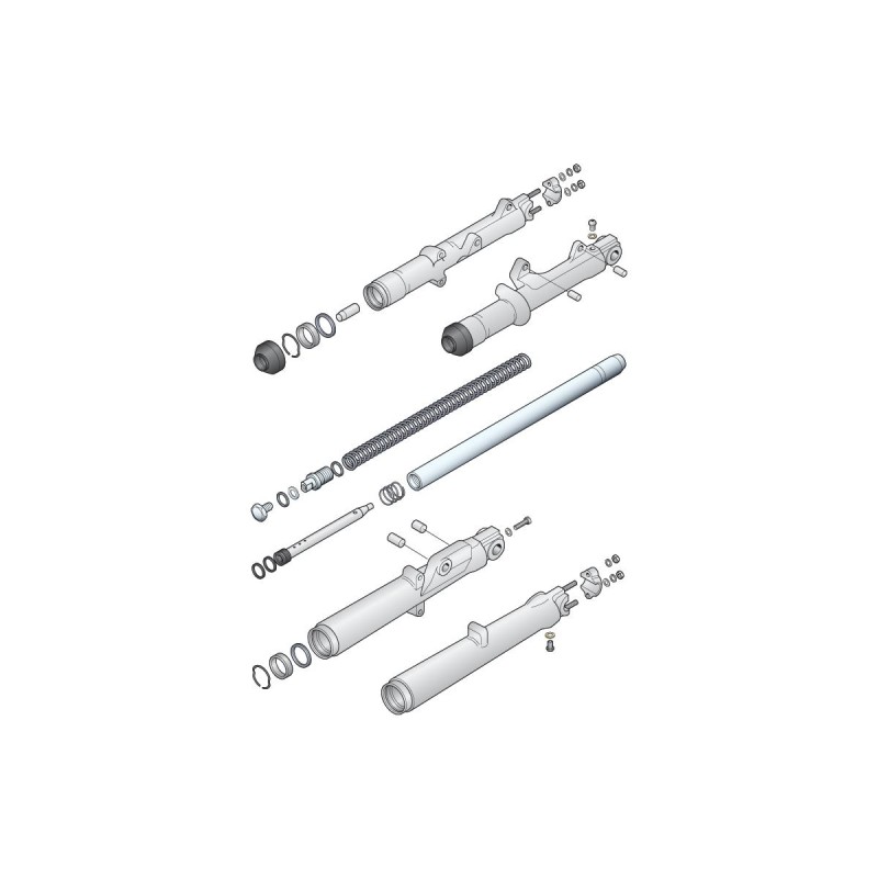 Damper Retainig Ring Big Twin Front Fork Parts OEM 46172-48
