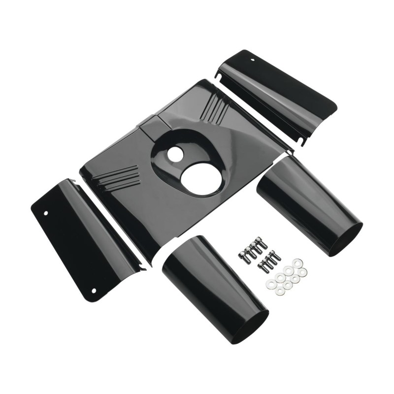 5-Piece Fork Tins for FL Softail Models With fork sliders Black