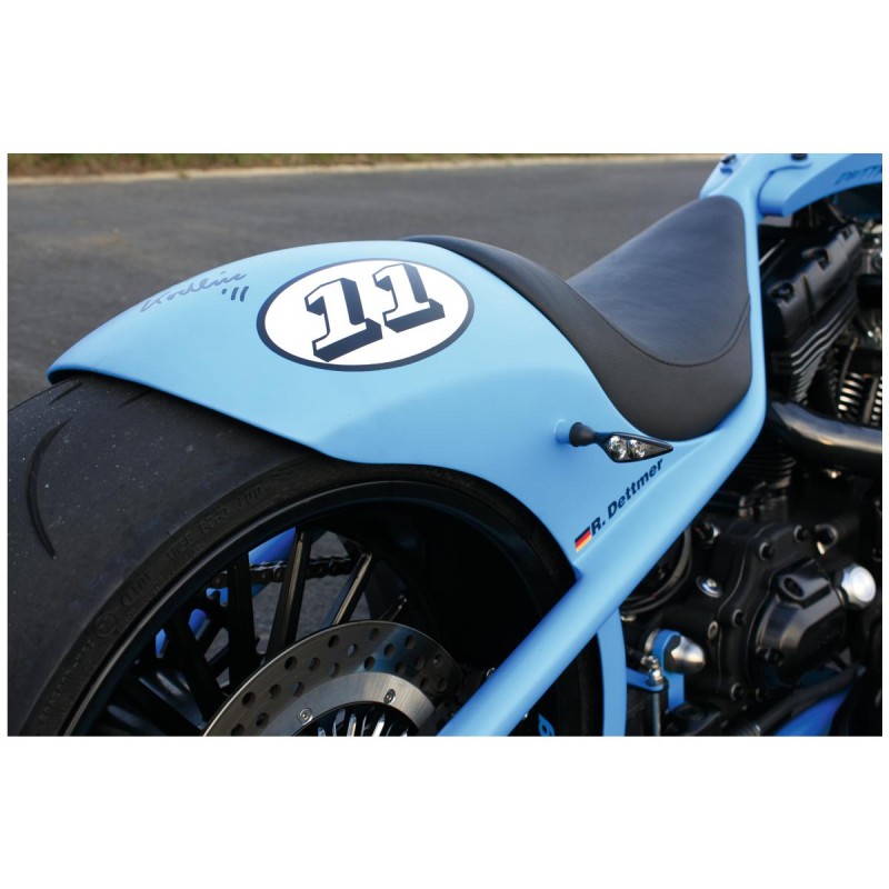 Micro Rhombus Dark LED Turn Signal Front Left/Rear Right Black Tinted LED