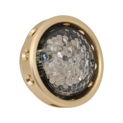 Retro Drilled LED Rücklicht without Bracket Brass Brass Clear LED