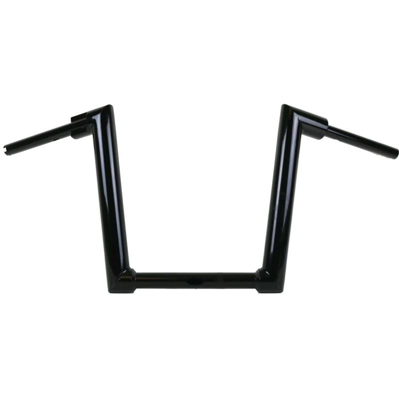 2" Str8UP Road Glide Handlebars Tall (380mm) Black Powder Coated Cable operated Throttle By Wire
