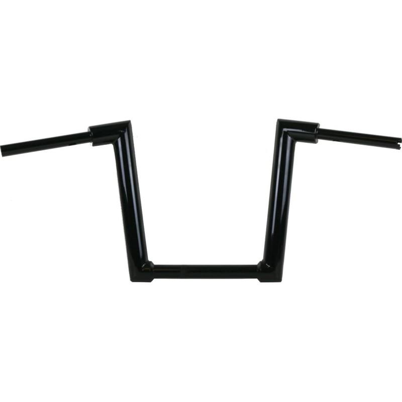 2" Str8UP Road Glide Handlebars Tall (380mm) Black Powder Coated Cable operated Throttle By Wire