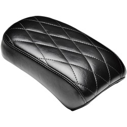 Bare Bones Pillion Pad Diamond Stitch Black Vinyl