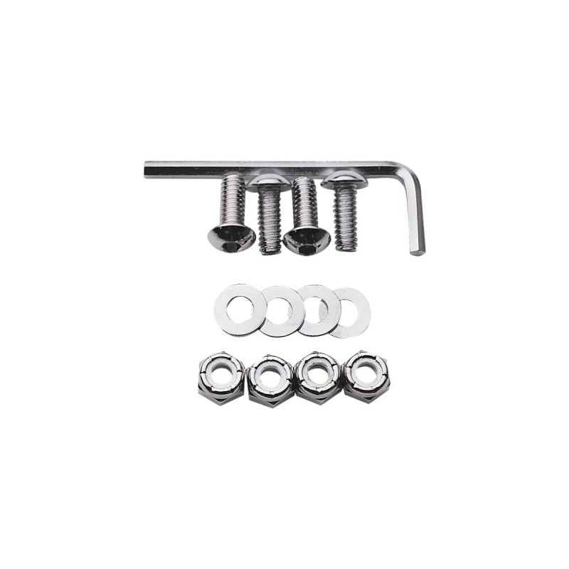 License Plate Hardware Kit Chrome