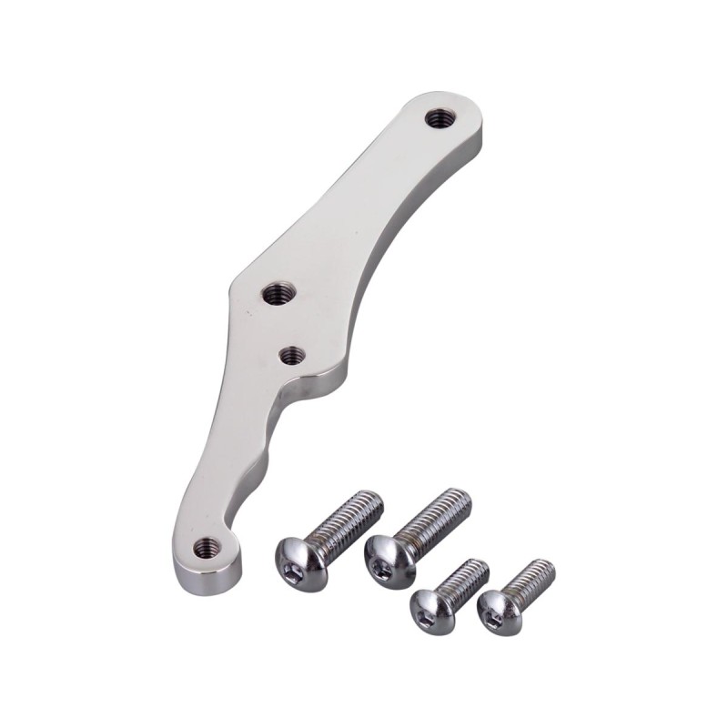 4 Piston Front Bracket, For 11,5" Rotor, Left and Right, Polished