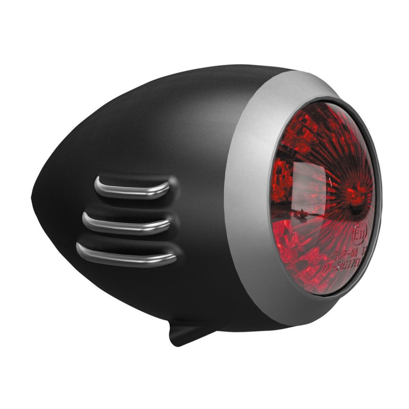 Unbreakable LED Taillight without Mounting Bracket Aluminum Bi-Color Satin Red LED
