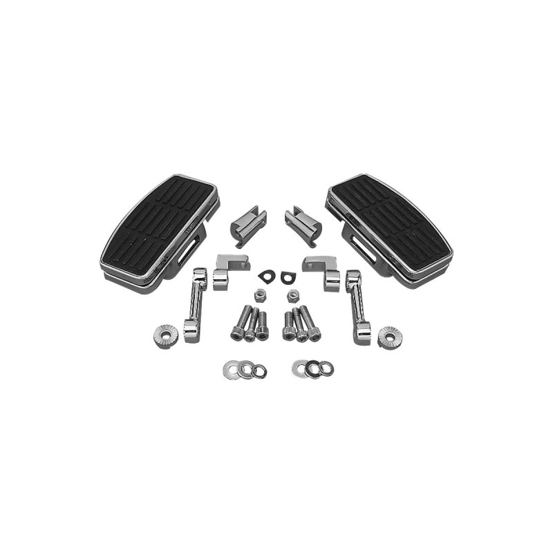 Adjustable Passenger Mini Floorboards Chrome