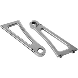Axle Mount Side Mount License Plate Bracket For 3/4" Axle Diameter Aluminium Polished