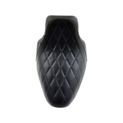 Bare Bones Diamond Stitch Solo Seat Black Vinyl