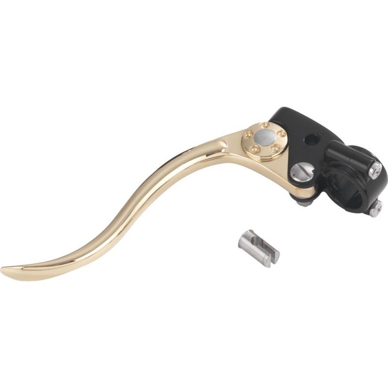 Deluxe Clutch Cable Perch Assembly Brass Polished Lever Black Cable Clutch