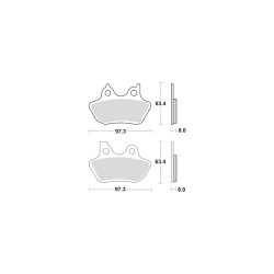 Sinter Street Replacement Brake Pads Sinter Front