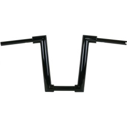 2" Str8UP Softail Handlebars Tall (380mm), Width Lower Tube 260 mm Black Powder Coated Hydraulic Clutch Throttle By Wire