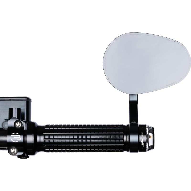 mo.view road Bar End Mirror Black, Anodized
