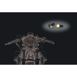 Atto® LED Turn Signal Black Clear LED