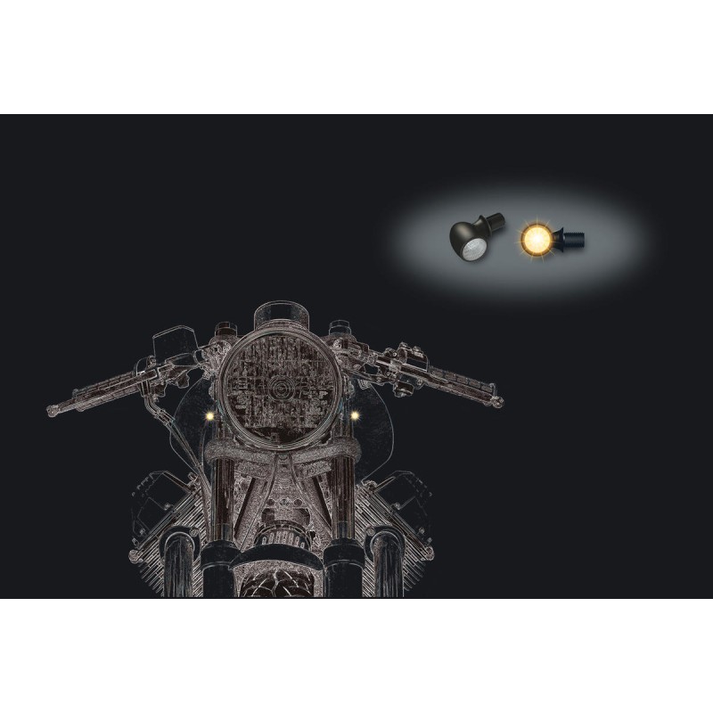 Atto® LED Turn Signal Black Clear LED