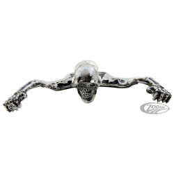 ORNEMENT DE VISIERE DE PHARE TETE DE MORT