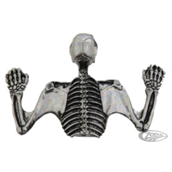 ORNEMENT DE VISIERE DE PHARE TETE DE MORT