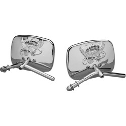 Live To Ride Mirror "Live to ride, ride to life. A way of live" Chrome