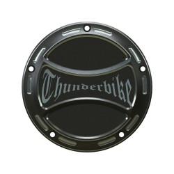 Torque Clutch Cover With Thunderbike Logo, 5-hole Bi-Color Anodized