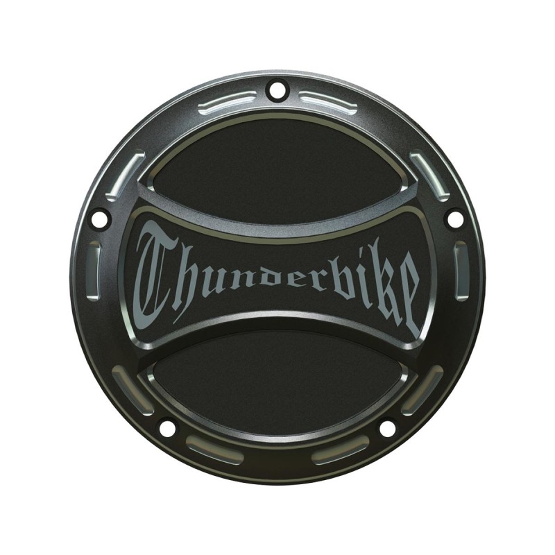 Torque Clutch Cover With Thunderbike Logo, 5-hole Bi-Color Anodized