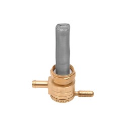 22 mm Fuel Valve Straight Facing Outlet Brass Polished