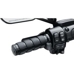 ISO Heated Grips Black 1" Gloss Throttle By Wire