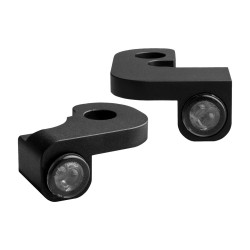 NANO Series LED Turn Signals/Position Light Black Anodized Smoke LED