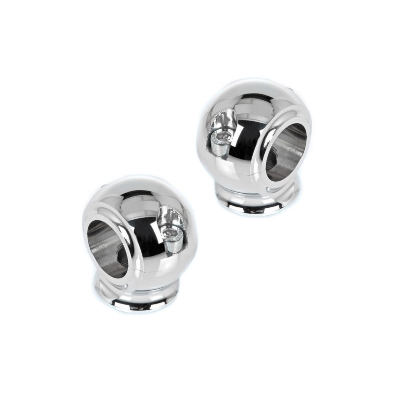 Old Style 1.25" Riser mit Kabeldurchführung Drilled for Internal Wires Chrome