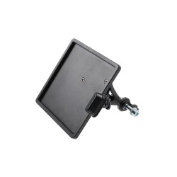 Slide-In Frame Side Mount License Plate Holder Germany 180 x 200 mm Black Powder Coated